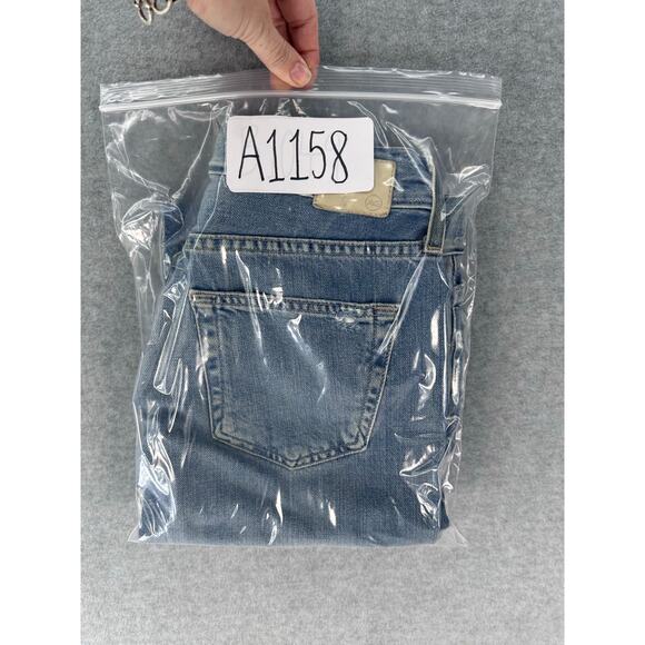 AG Women's sz 26R Ex- Boyfriend Slim Slouchy Slim Distressed Jeans Cotton Ankle - Picture 13 of 13